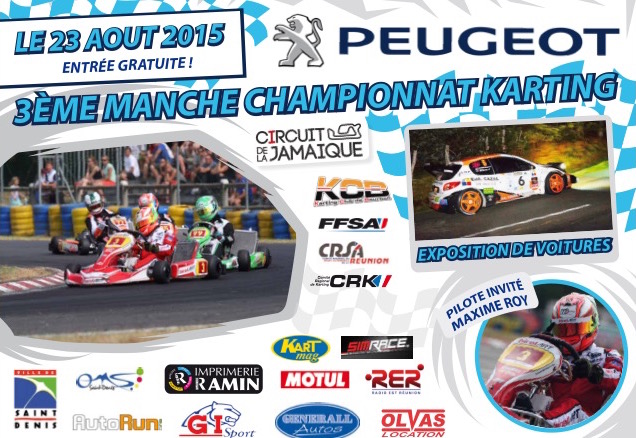3e Manche Karting Réunion 2015